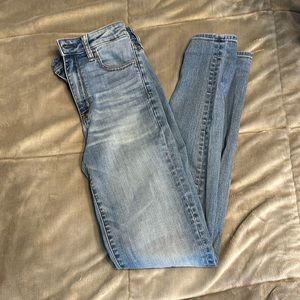 American eagle super stretch skinny jeans. Long